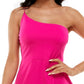 B Darlin Junior's One Shoulder Open Back Dress Pink Size Small