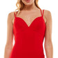 B Darlin Junior's V Neck Bodycon Dress Red Size 9-10