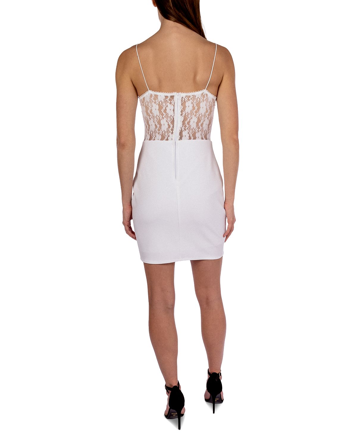 B Darlin Junior's Lace Corset Bodycon Dress White Size 9 -10