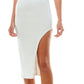 B Darlin Junior's Two Piece One Shoulder Bodycon Midi Dress White Size 14