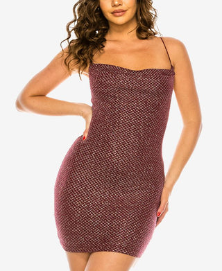 B Darlin Junior's Spaghetti Strap Bodycon Dress Red Size Small