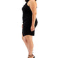 B Darlin Women's Mock Neck A Line Dress Black Size 14