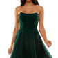 B Darlin Junior's Strapless Corset Dress Green Size 12