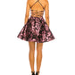 B Darlin Junior's Floral Jacquard A Line Dress Black Size 13-14