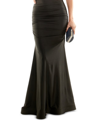 B Darlin Junior's Shirred Gown Black Size 12