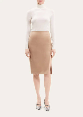 Theory - High Waist Side Slit Skirt