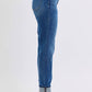 Judy Blue - Mid-rise Boyfriend Jeans With Cuff