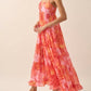 Promesa - Blooming Bliss Floral Chiffon Tiered Maxi Dress