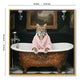 Tiger in Bathtub Wall Art Print Poster