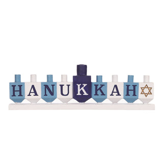 Hanukkah Menorah Candle Holder 11"L