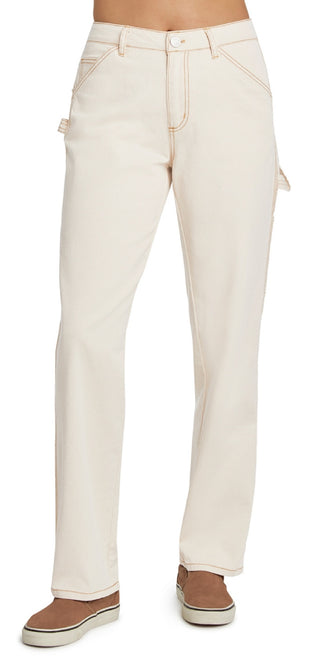 Dickies Women's Relaxed Fit Carpenter Pants White Size 15