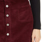 Dickies Women's Patch Pocket Corduroy Miniskirt Red Size 7