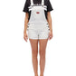 Dickies Women's Cuffed Overalls Dress White Size Small