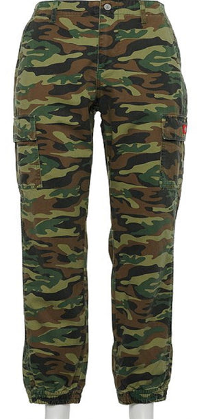 Dickies Junior's Slash Pocket Cargo Utility Jogger Pants Green Size X-Small