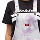 Dickies Junior's Tie Dyed Short Overalls Purple Size Medium