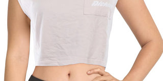 Dickies Women's Logo Muscle Cropped -Pink Size X-Small
