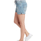 Dickies Women's High Rise Cuffed Denim Shorts Blue Size 0