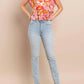 Tcec - Blushing Sunset Ruched Top