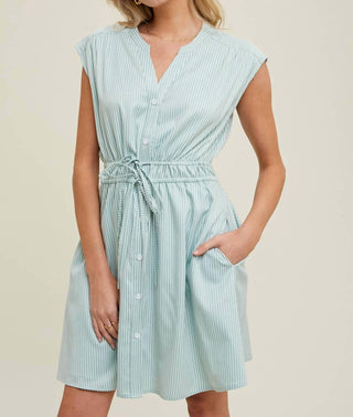 Wishlist - Natasha Striped Mini Shirt Dress