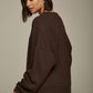 Lanston - Porter Ribbed Oversized Crewneck Pullover Top