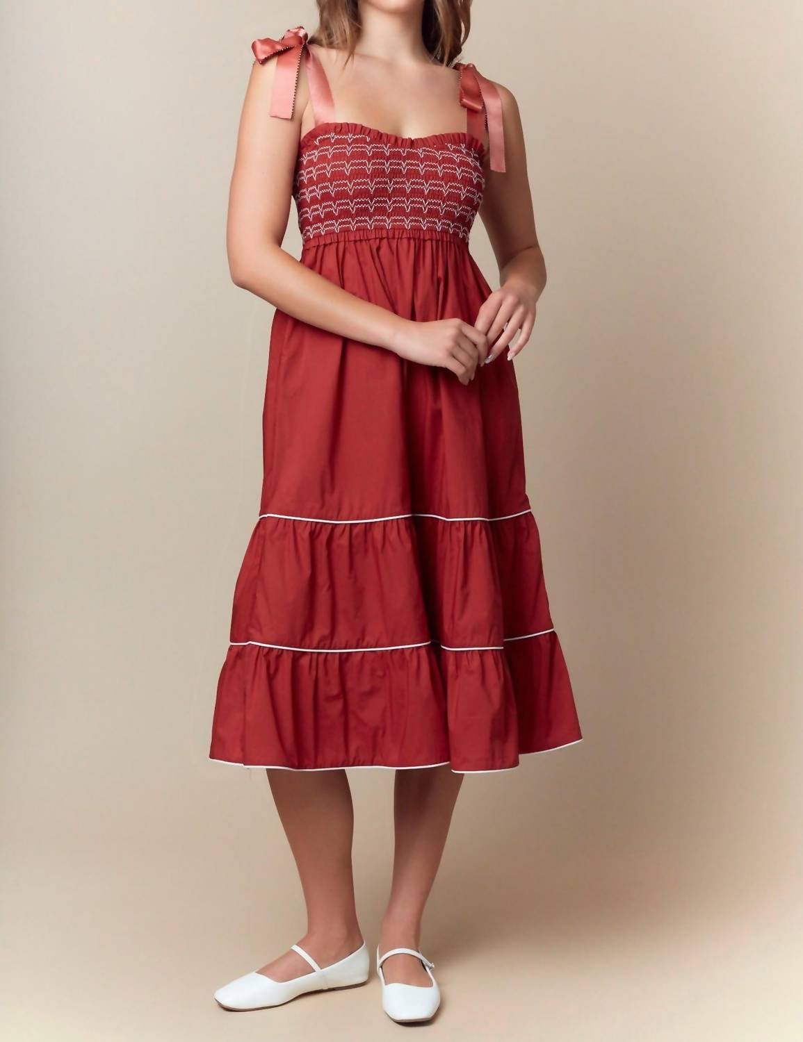 Fantastic Fawn - Sammy Smocked Dress