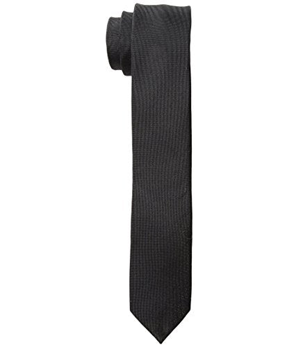 Calvin Klein Men's X Liquid Luxe Skinny Solid Tie Black Size Regular