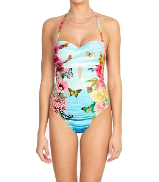 Johnny Was - Costa Azul Cut Out One Piece Swimsuit