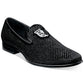 Stacy Adams Men's Swagger Studded Ornament Slip On Shoes Black Size 12 M