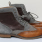 Stacy Adams Men's Finnegan Wingtip Lace Up Boots Brown Size 11.5 M