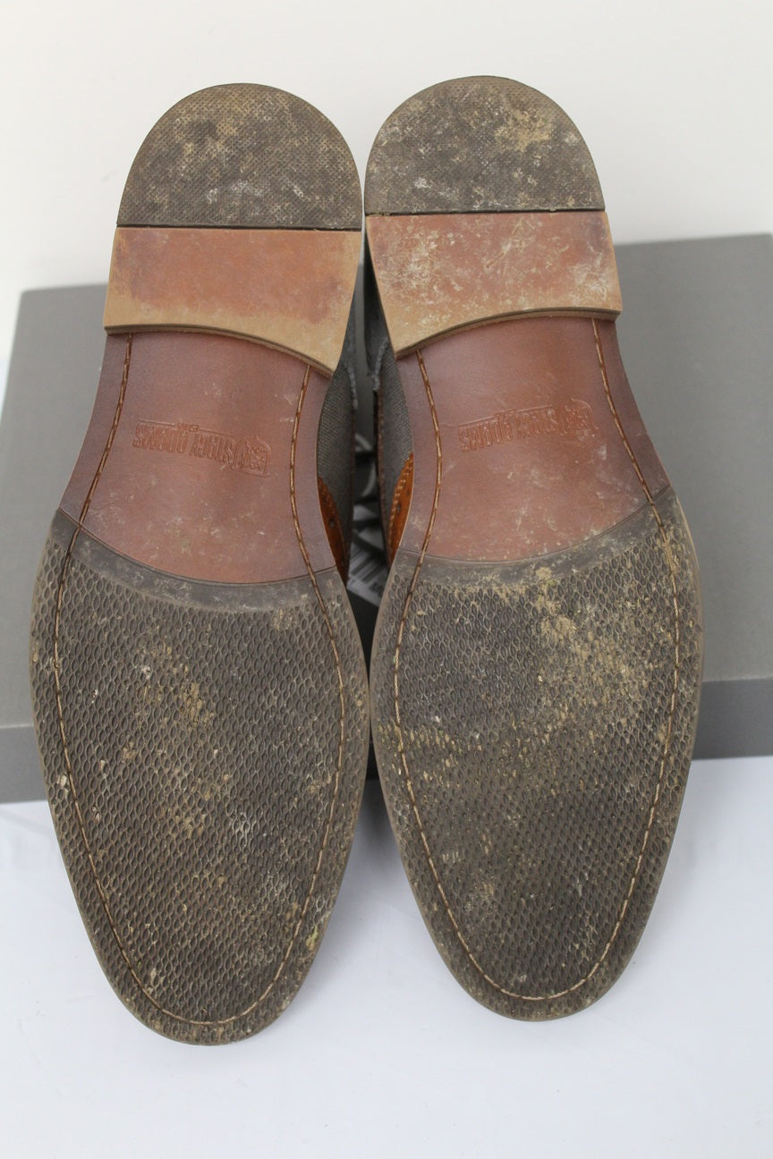 Stacy Adams Men's Finnegan Wingtip Lace Up Boots Brown Size 11.5 M