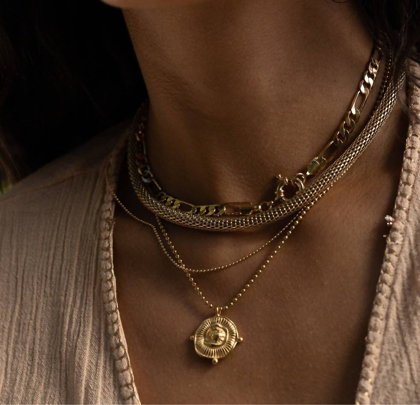 Sahira - Women's Sandra Mesh Choker