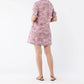 Ann Mashburn - Elbow-sleeved Frill Dress