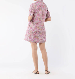 Ann Mashburn - Elbow-sleeved Frill Dress
