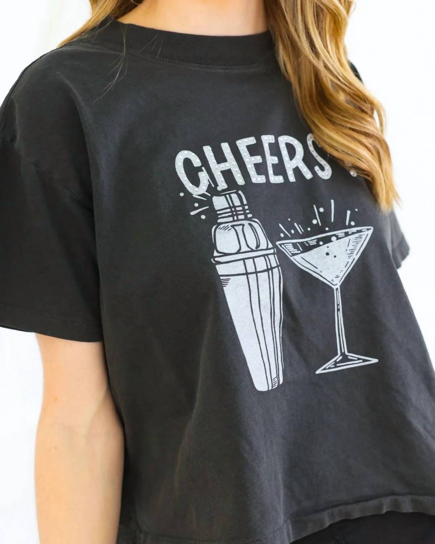 All Us - Shaker Wide Crop Tee