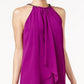 SL Fashions Women's Layered Shift Dress Purple Size 8