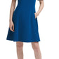 DKNY Women's Flounce Fit & Flare Dress Blue Size 6