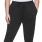 DKNY Women's Embellished Jogger Pants Black Size 2X