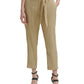 DKNY Women's Textured High Rise Pants Green Size 6 Petite