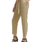 DKNY Women's Textured High Rise Pants Green Size 6 Petite