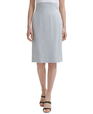 DKNY Women's High Waisted Pencil Skirt Blue Size 4