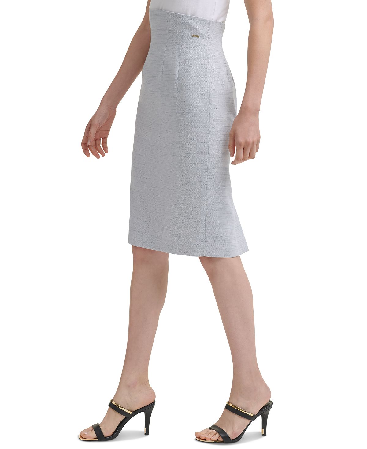 DKNY Women's High Waisted Pencil Skirt Blue Size 4