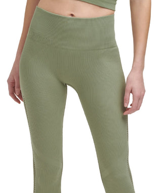 DKNY Women's High Waist 7/8 Leggings Green Size Medium
