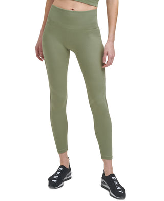 DKNY Women's High Waist 7/8 Leggings Green Size Medium
