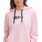 DKNY Women's Cotton Logo Graphic Hoodie Pink Size X-Small