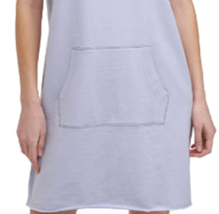 DKNY Women's Cotton Sweatshirt Dress Blue Size Medium