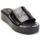 DKNY Women's Laren Platform Slide Sandal Black Size 6