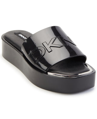 DKNY Women's Laren Platform Slide Sandal Black Size 6