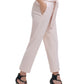 DKNY Women's Tie Waist High Rise Pants Pink Size 18