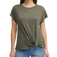 DKNY Women's Knot Front Top Green Size X-Large