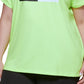 DKNY Women's Two Tone Logo Graphic T-Shirt Green Size 2X